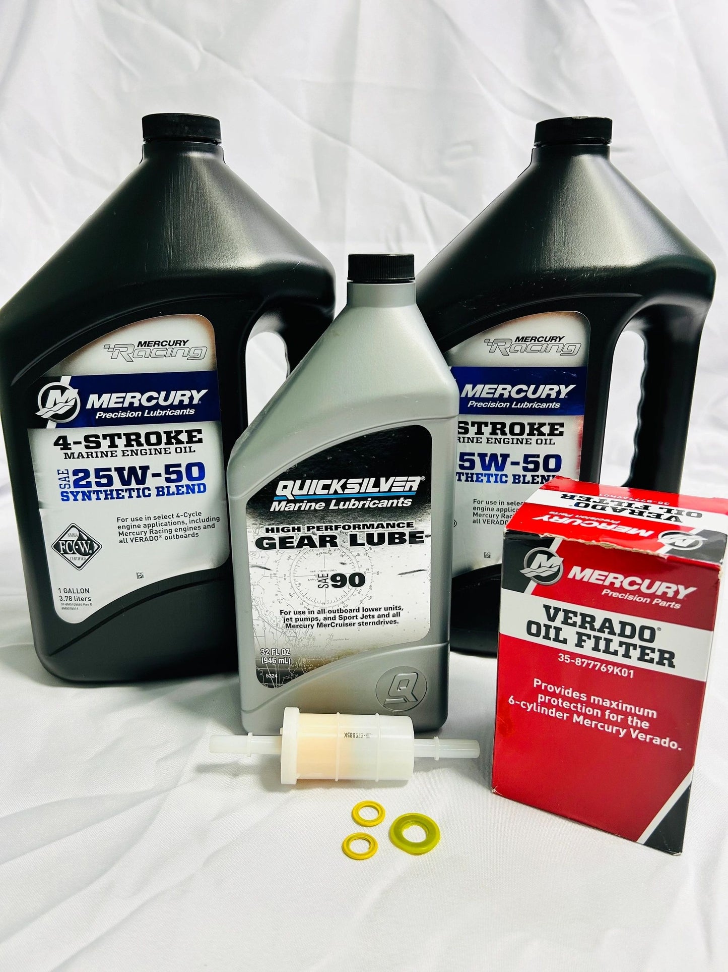 100 HOUR SERVICE KIT 200-300HP L6 VERADO 8M0097858 WITH 25-50W OIL
