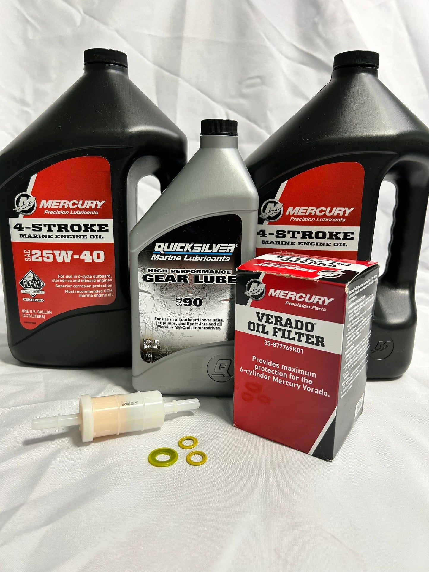 100 HOUR SERVICE KIT 200-300HP L6 VERADO 8M0097858 WITH 25-40W OIL