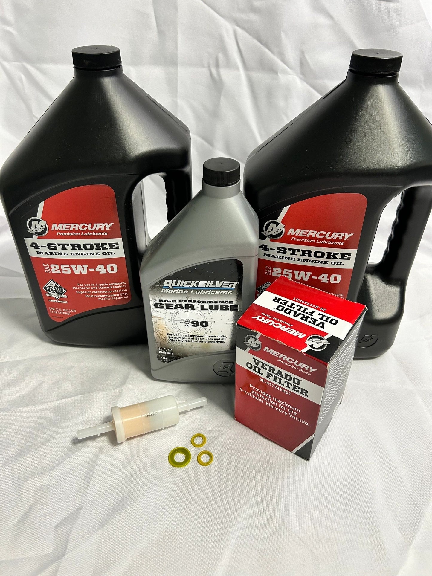 100 HOUR SERVICE KIT 200-300HP L6 VERADO 8M0097858 WITH 25-40W OIL