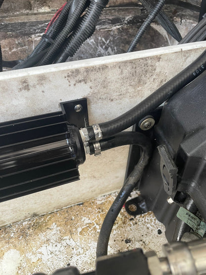 Mercury Verado steering pump hydraulic oil cooler